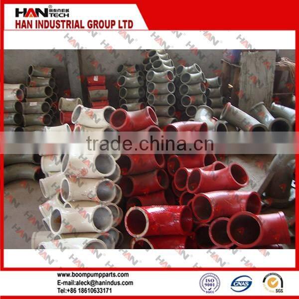 Concrete pump elbow 22.5 degree pipe elbow / bend concrete pump spare parts for PM SCHWING IHI