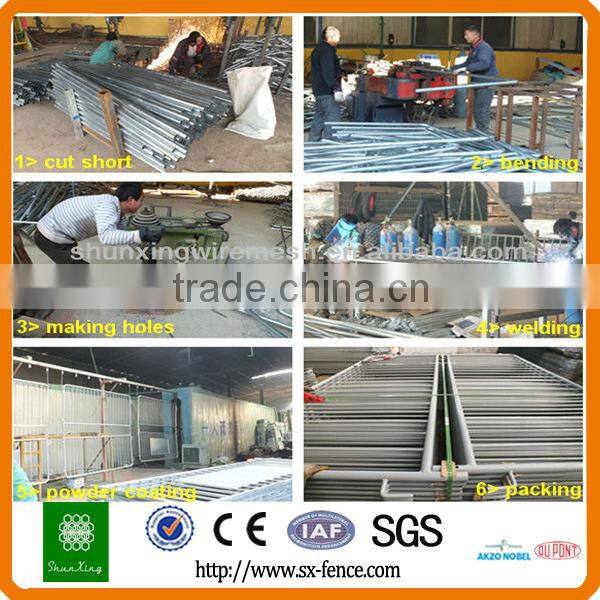 Yellow used road safety barrier, stage barrier