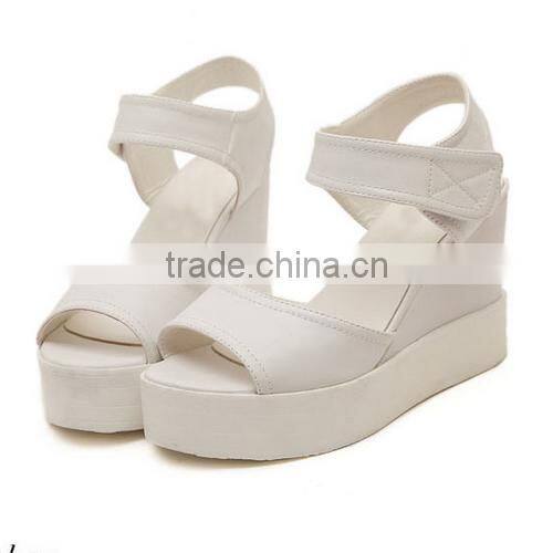 2015 Fancy fashion sexy Sandals of wedges of latest design for wholesales PM3550