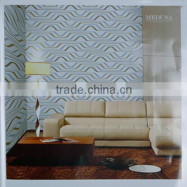 Chinese cheap Italy design 3d vinyl wallpaper for living room
