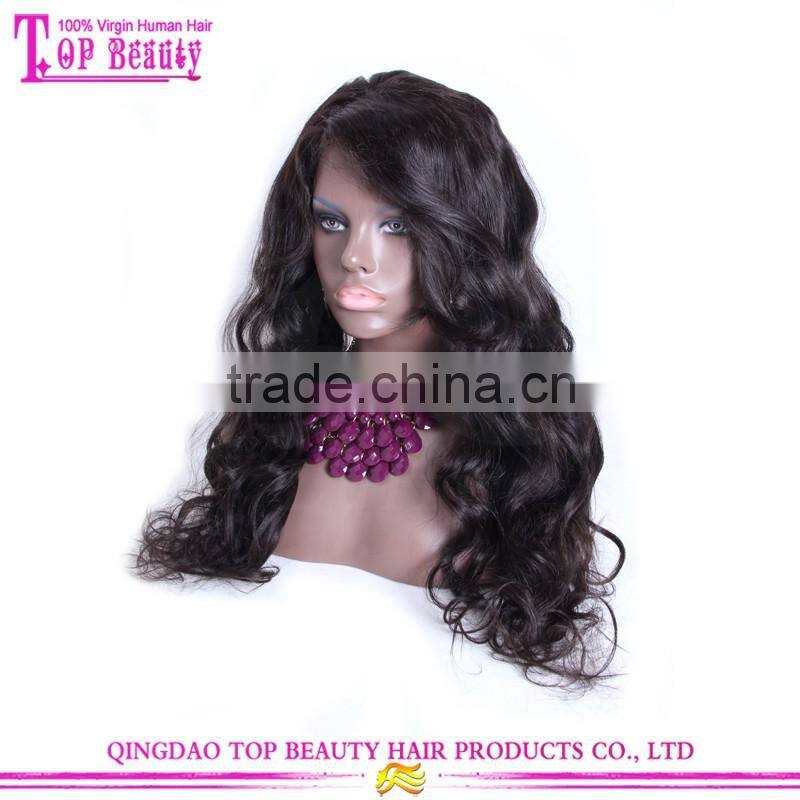 High quality loose wave virgin hair ponytail lace front wig wholesale virgin brazilian front lace wig