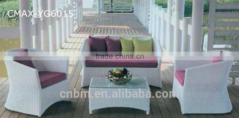 100% hand Rattan/Wicker Patio Sofa Outdoor Furniture Garden Sofa CMAX-6017