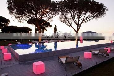 Light up PE plastic chairs/led chair/light cube seat