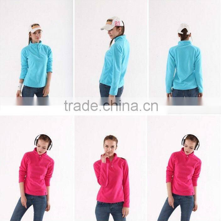 factory supply sportswear ropa garent OEM style womens polar fleece jacket