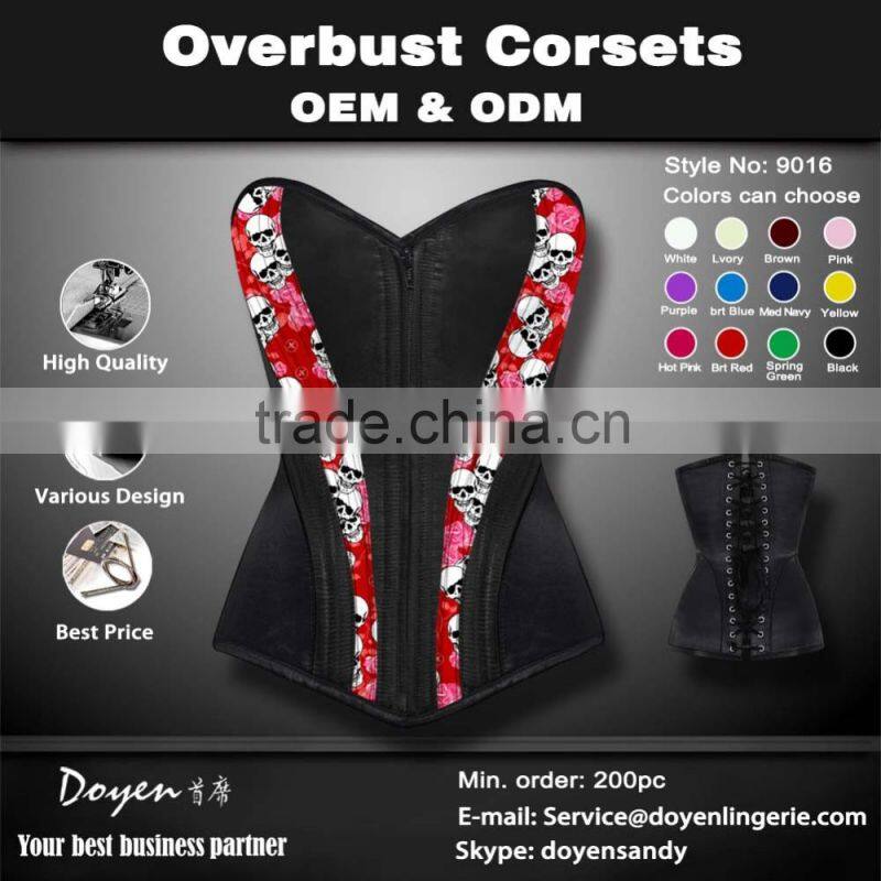wholesale fashion sexy steel bones corset bustier lingerie