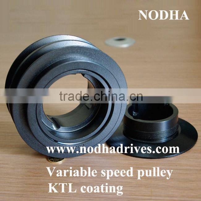 Variable speed pulley with KTL coating Taper bushed type