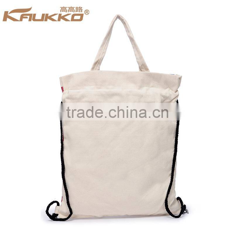 2016 New arrival canvas shoulder bag foldable shopping bag with factroy price