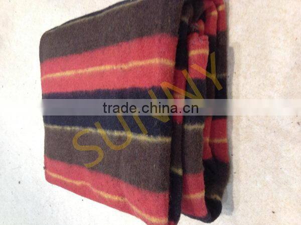2015 Wholesale High quality stripe wool blanket