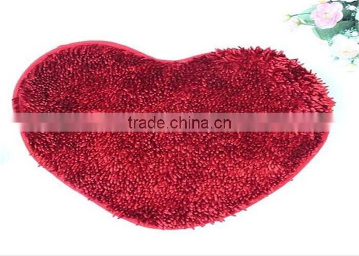 noodle shiny chenille non slip bathroom floor mat