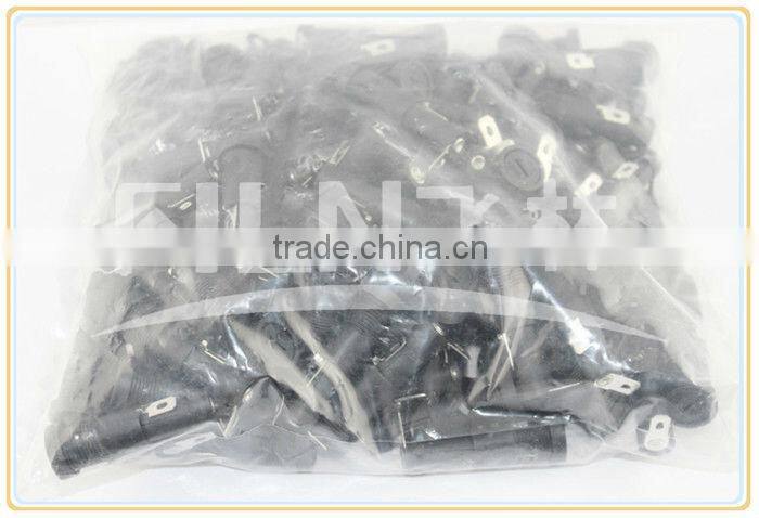 R3-9 small black bakelite fuse holder socket 10A 250VAC