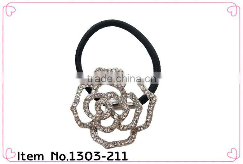 high quality crystal ponytail holders for women