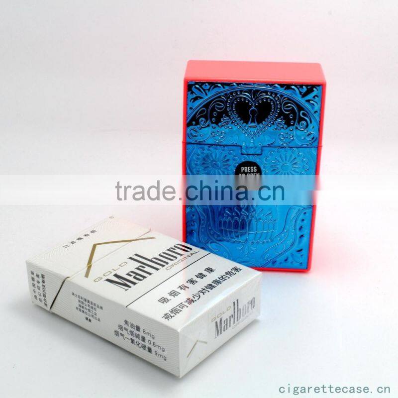 new plastic cigarette case with OEM sticker design