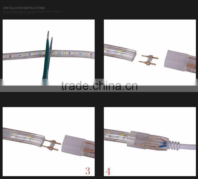 Alibaba hot sale smd5050 smd3825 strip light power strip with 7colors changing waterproof ip 65