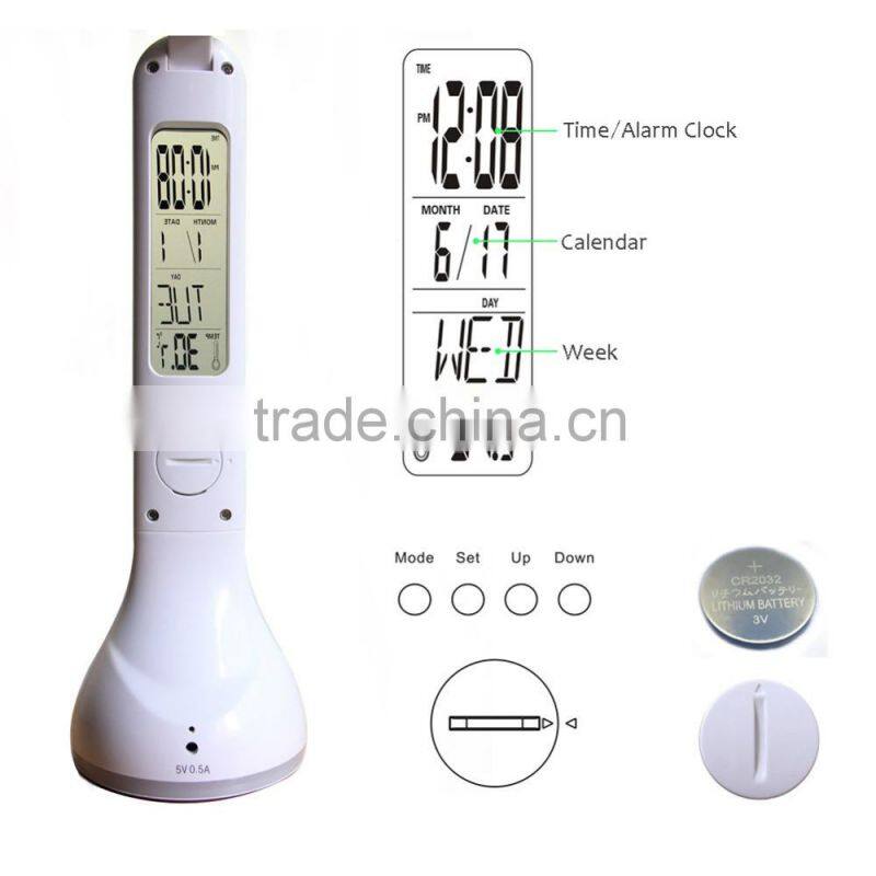 led desk lamp lamp with mood light and lcd display