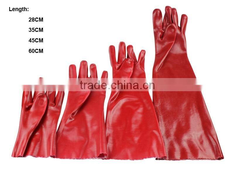 QL Fully coated High demand pvc rubber coated cotton glove