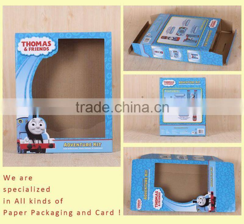 Window clear corrugated dolls paper box gift box packaging box