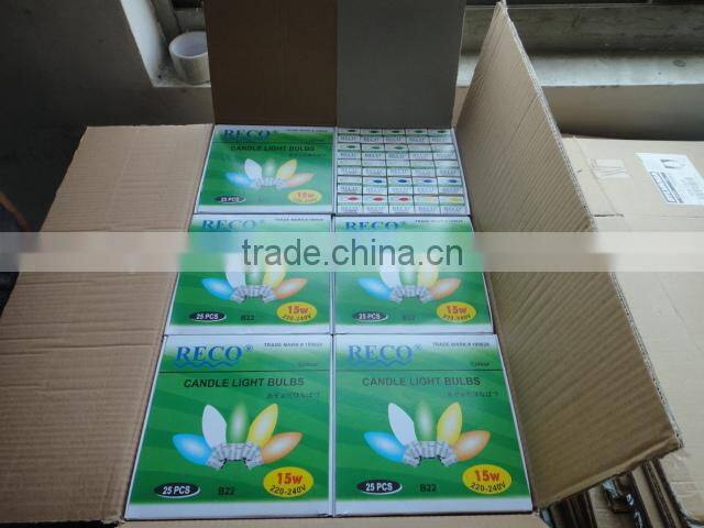 Candle Color Bulb/C35 Color bulb/Color Light Bulb 15W