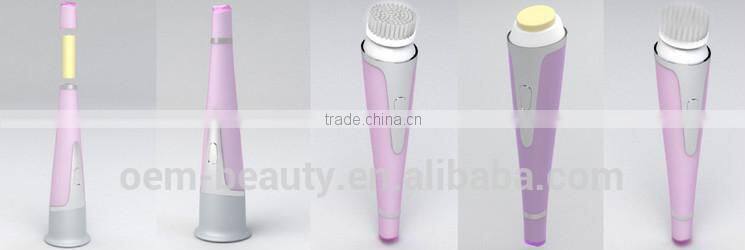 wholesale electric face cleaning brush/electric rotary facial brush with OEM service