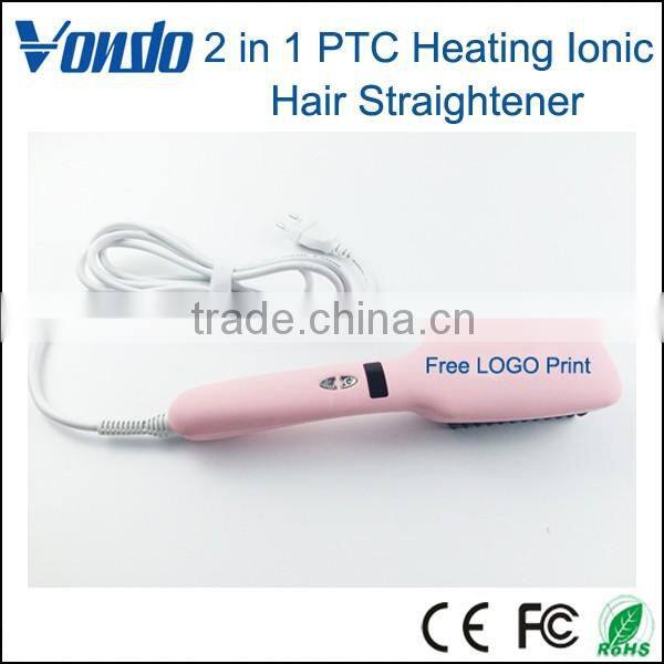 VONDO 2 in 1 PTC Heating Ionic Hair Straightener