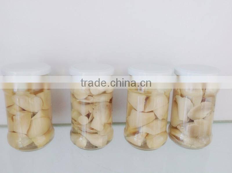 Canned whole mushroom in mason jar