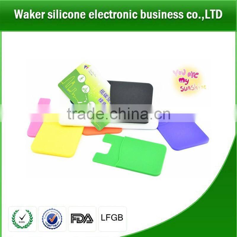 custom logo print silicone business card holder