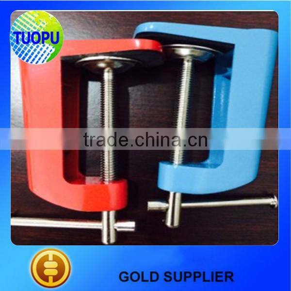 China customized aluminum laptop table clamps,aluminum table clamps for light