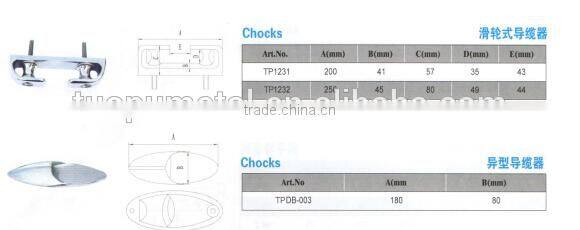 Tuopu metal inox chocks ship fairlead chock boat bow fairlead chock