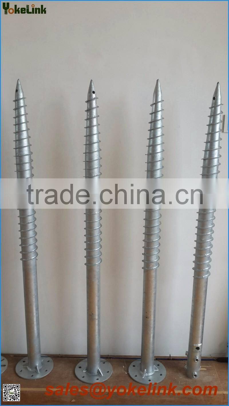 Hot Dip galvanized Ground Screw For Solar Stand