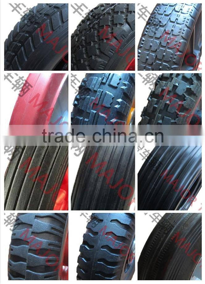 15 inch solid rubber tire with alloy rim
