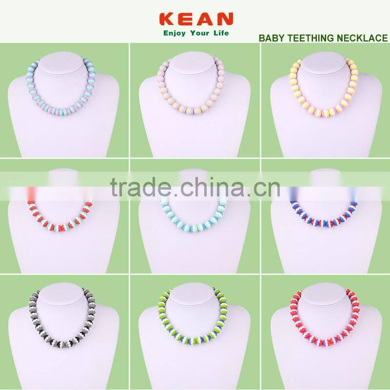 2016 newest design gold necklace silicone flower necklace