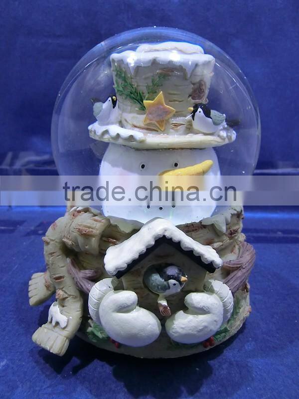 Custom Resin Cute Snowman Christmas snow globe