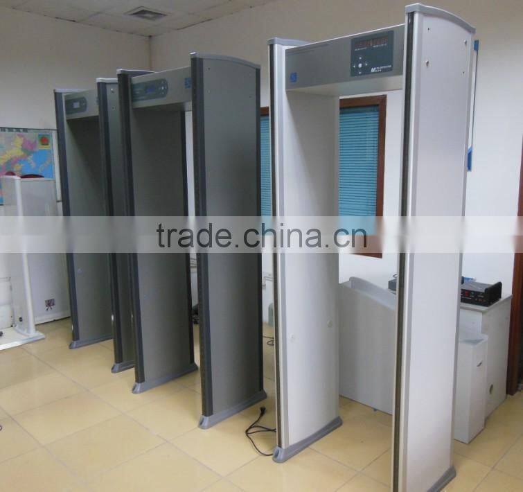 Digital Walk through metal detector 6 Detection zone security metal detector door XLD-B (LED)