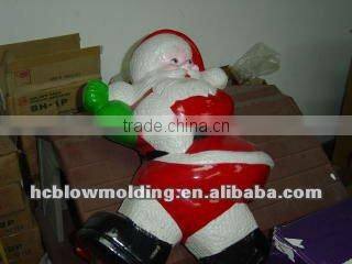 Customize Blow Molding plastic Christmas cute plastic christmas man snow man for sale