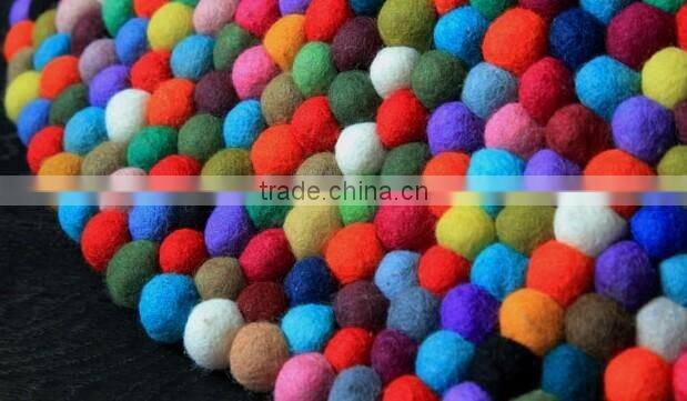 Felt Ball Carpet felt balls garland nepal felt ball