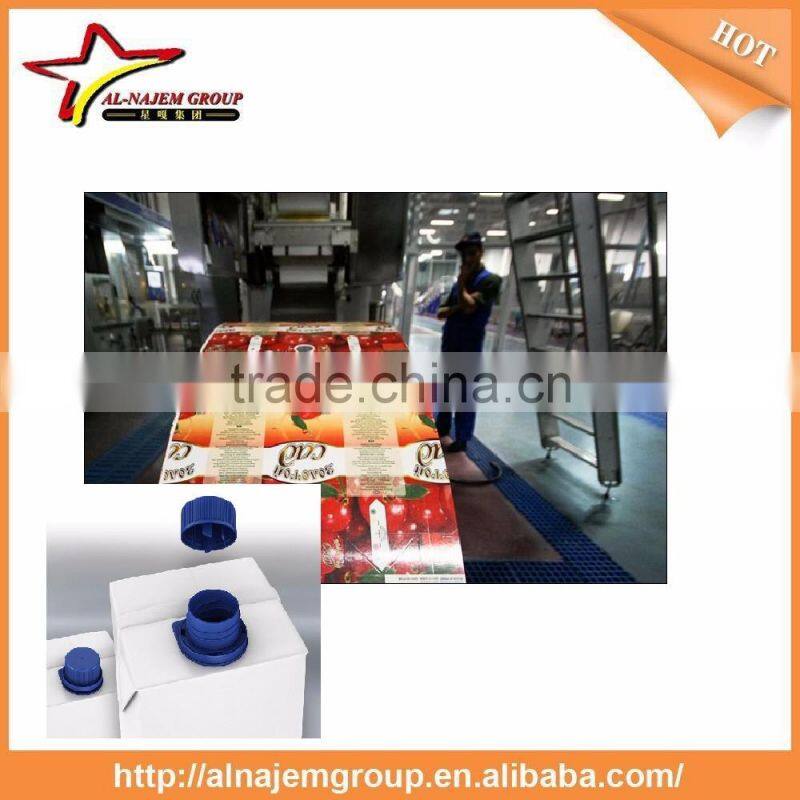 line for filling of juices , milk and other liquids, capacity 4.500 bph