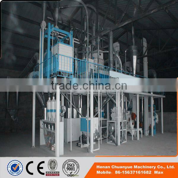 Best selling highly automatic indian corn flour milling machine from chuanyue