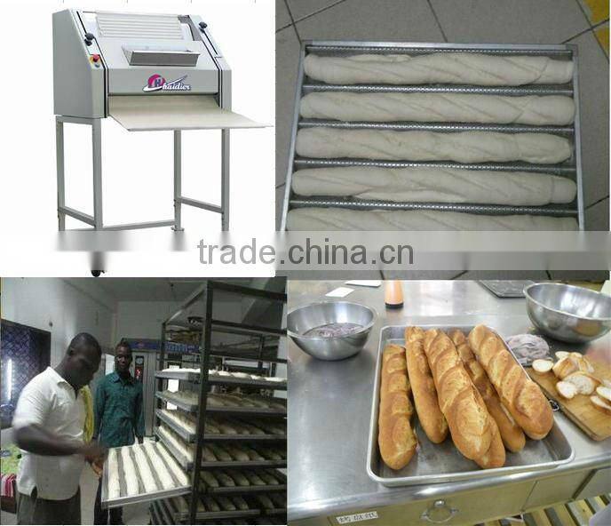 Baking french baguettes bread production line