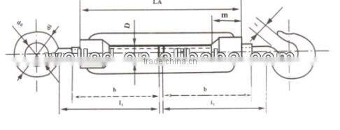 Carbon Steel Drop Forged Galvanized Din1480 Turnbuckle