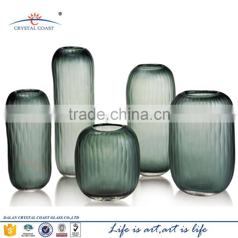 Wholesale modern murano decorative blown mosaic glass flower vase factory for wedding