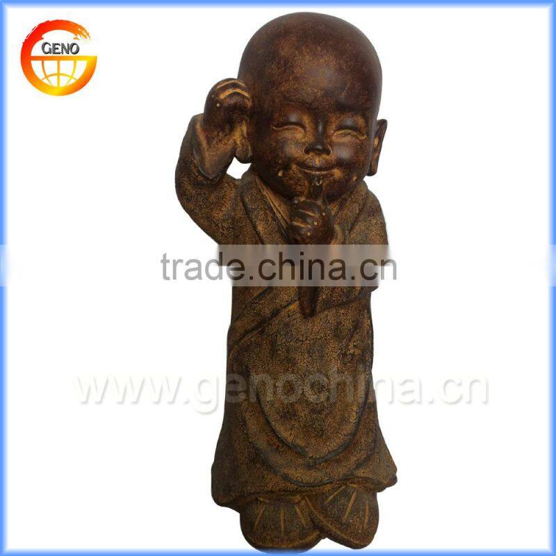 high quality little resin buddha for garden decor