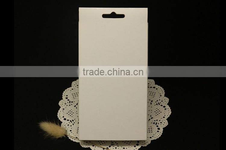 White Paper box packaging for phone case ,Custom kraft paper packaging box