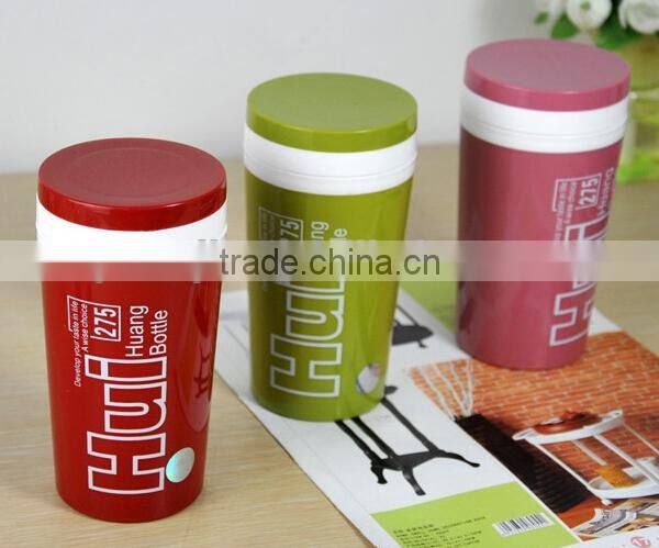 Supply fashion creative plastic double layer sealed thermal insulation Cup (275ml)