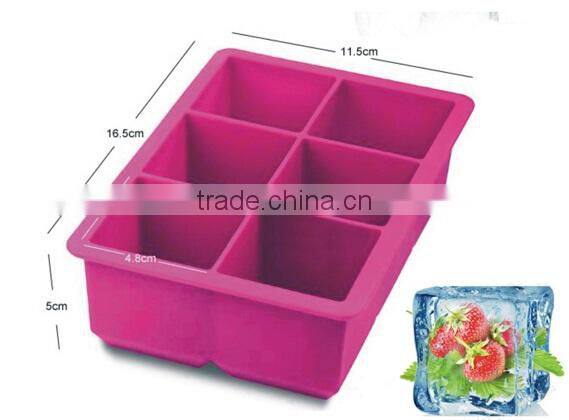 New Arrival 6 Lattices Silicone Ice Tray