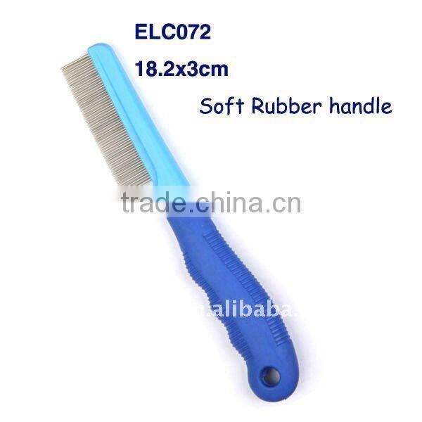 Master Grooming Tools Soft rubber Grip Nit Comb flea comb