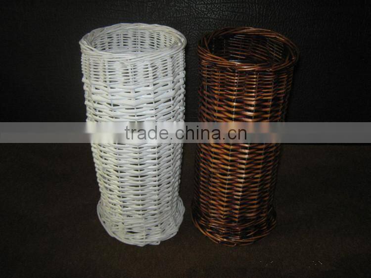 squel milk white wicker basket