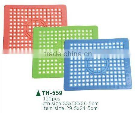 bathroom sink anti-alip PVC plastic mat