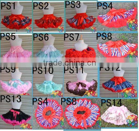 Pink Girls Petti skirt Beautiful Ballet tutu Whlosale Fluffy Baby Pettiskirt