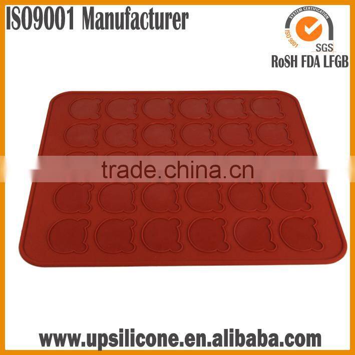 wholesales profession food grade macaron shaped silicone macaron mat