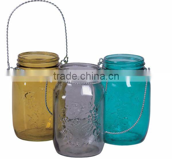 Mason Jar with Wire Handle