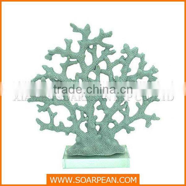 Factory custom resin artificial red coral decoration